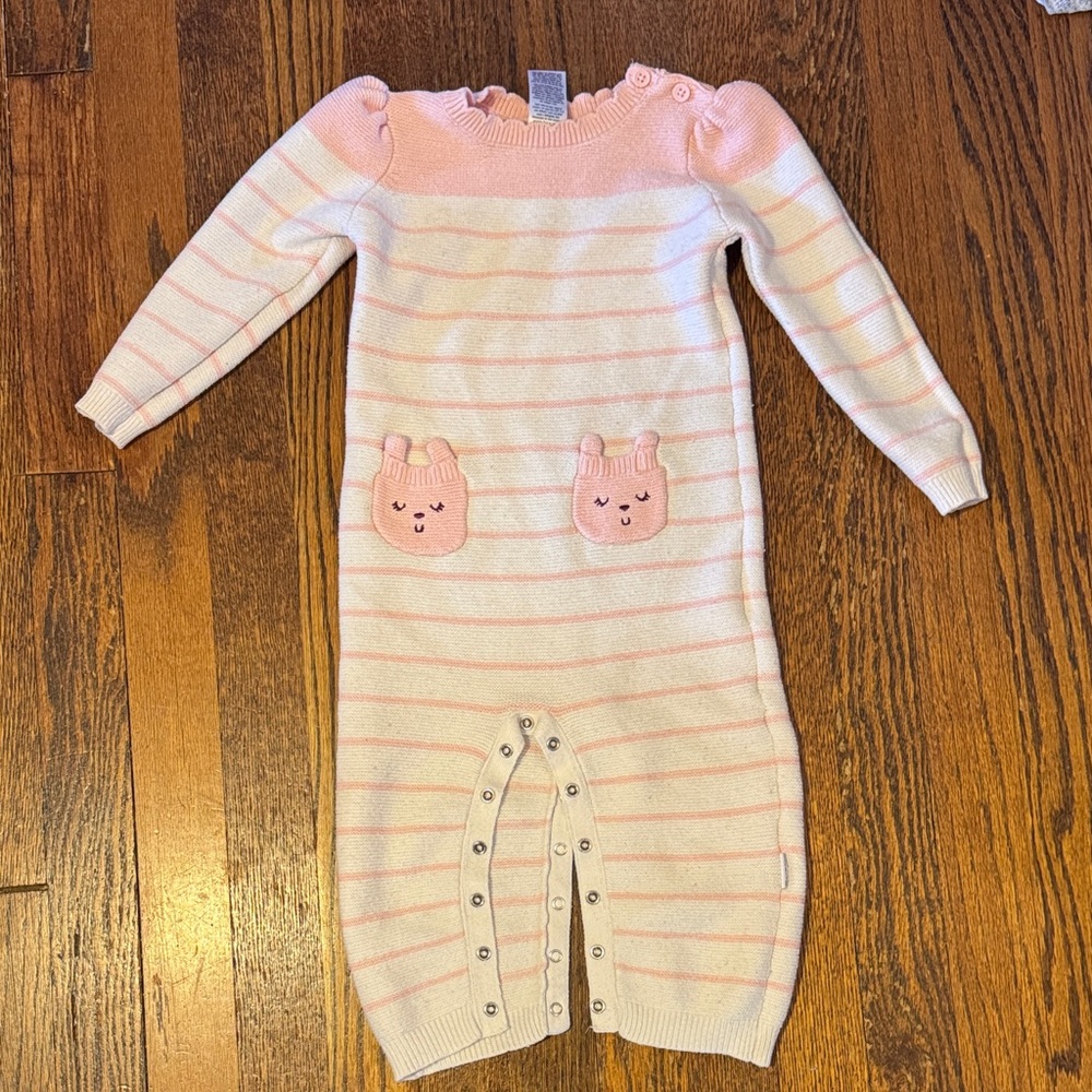 Gerber Knit Sweater Romper - 18 months
